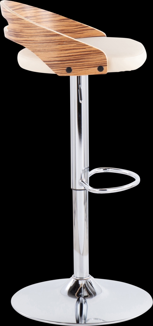 Verhaven III Cream Adjustable Barstool, Set of 3 - Thumbnail - Image 6