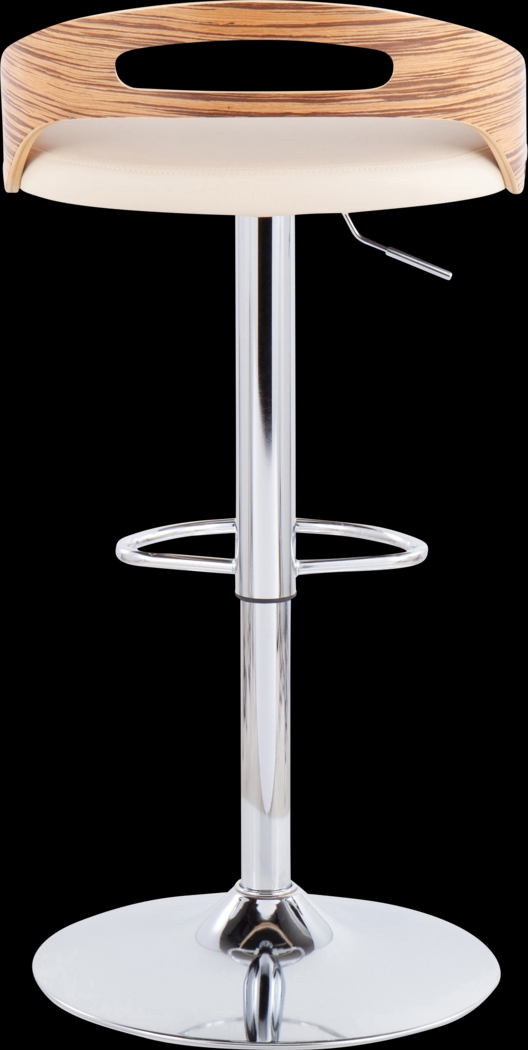 Verhaven III Cream Adjustable Barstool, Set of 3 - Thumbnail - Image 8