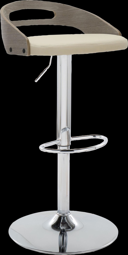 Verhaven IV Cream Adjustable Barstool, Set of 2 - Thumbnail - Image 6