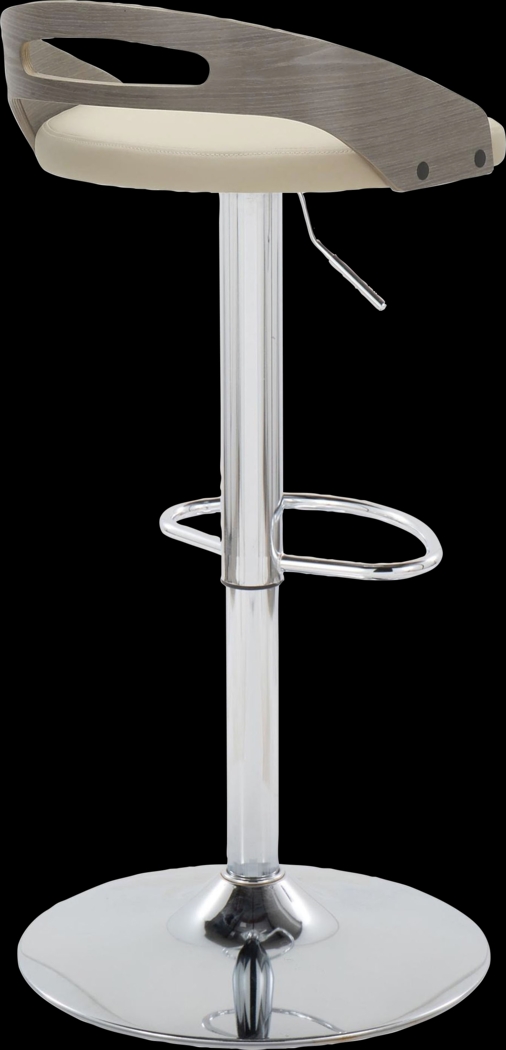 Verhaven IV Cream Adjustable Barstool, Set of 2 - Thumbnail - Image 8