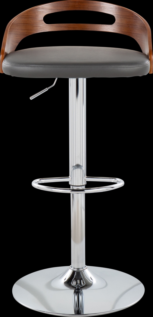 Verhaven V Gray Adjustable Barstool, Set of 3 - Thumbnail - Image 11