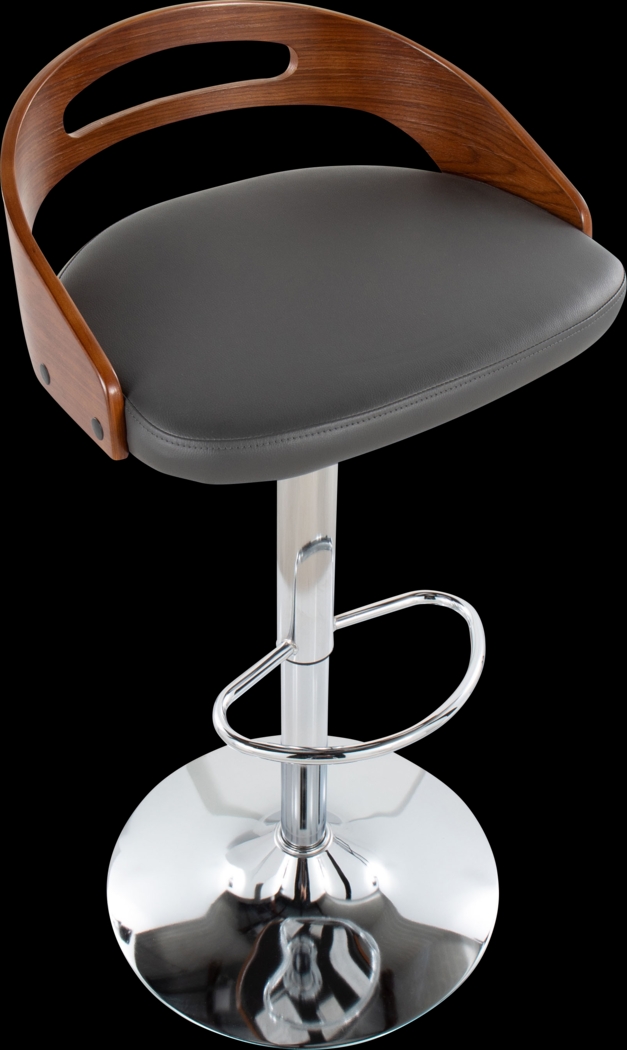 Verhaven V Gray Adjustable Barstool, Set of 3 - Thumbnail - Image 12