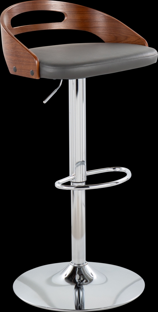 Verhaven V Gray Adjustable Barstool, Set of 3 - Thumbnail - Image 7