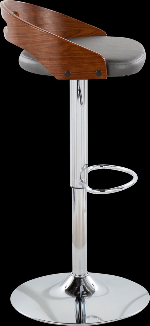 Verhaven V Gray Adjustable Barstool, Set of 3 - Thumbnail - Image 8