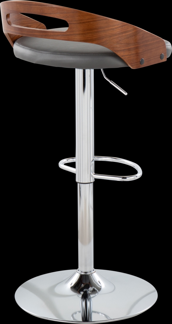 Verhaven V Gray Adjustable Barstool, Set of 3 - Thumbnail - Image 9