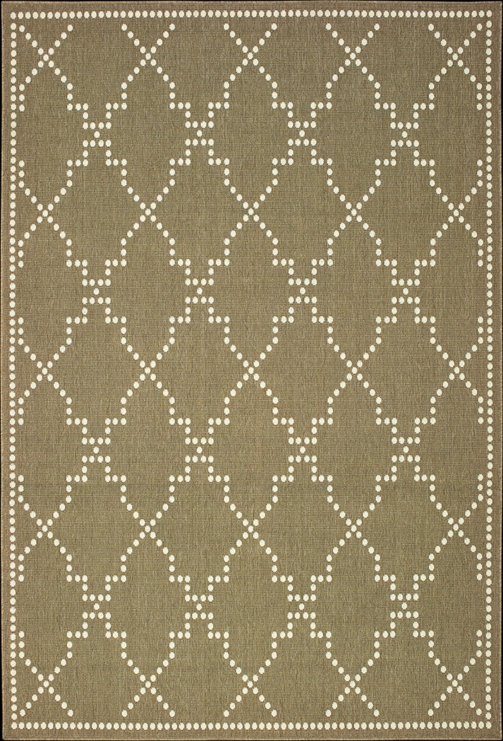 Verino Beige 7'10 x 10'10 Indoor/Outdoor Rug - Thumbnail - Image 1