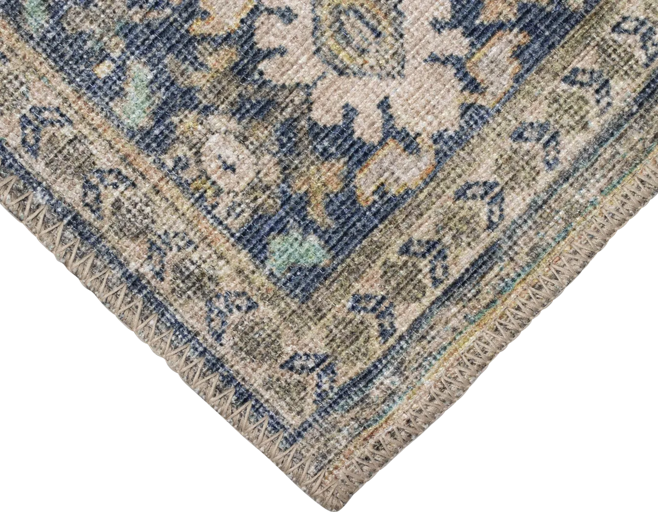 Veris Aqua 7'6 x 9'6 Machine Washable Rug - Thumbnail - Image 6