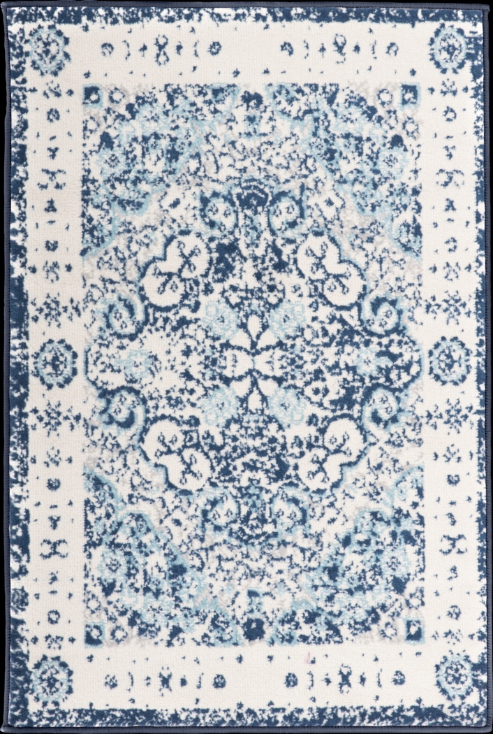 Verlee Blue 2' x 3' Rug - Thumbnail - Image 1