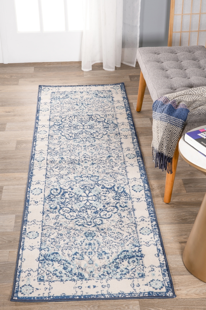 Verlee Blue 2' x 7' Runner Rug - Thumbnail - Image 4