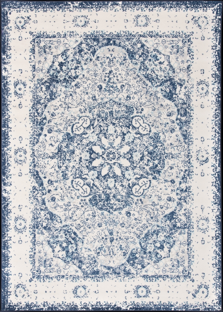 Verlee Blue 5' x 7' Rug - Thumbnail - Image 1