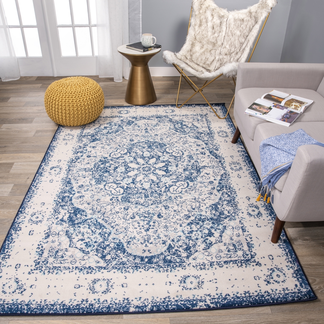 Verlee Blue 8' x 10' Rug - Thumbnail - Image 4
