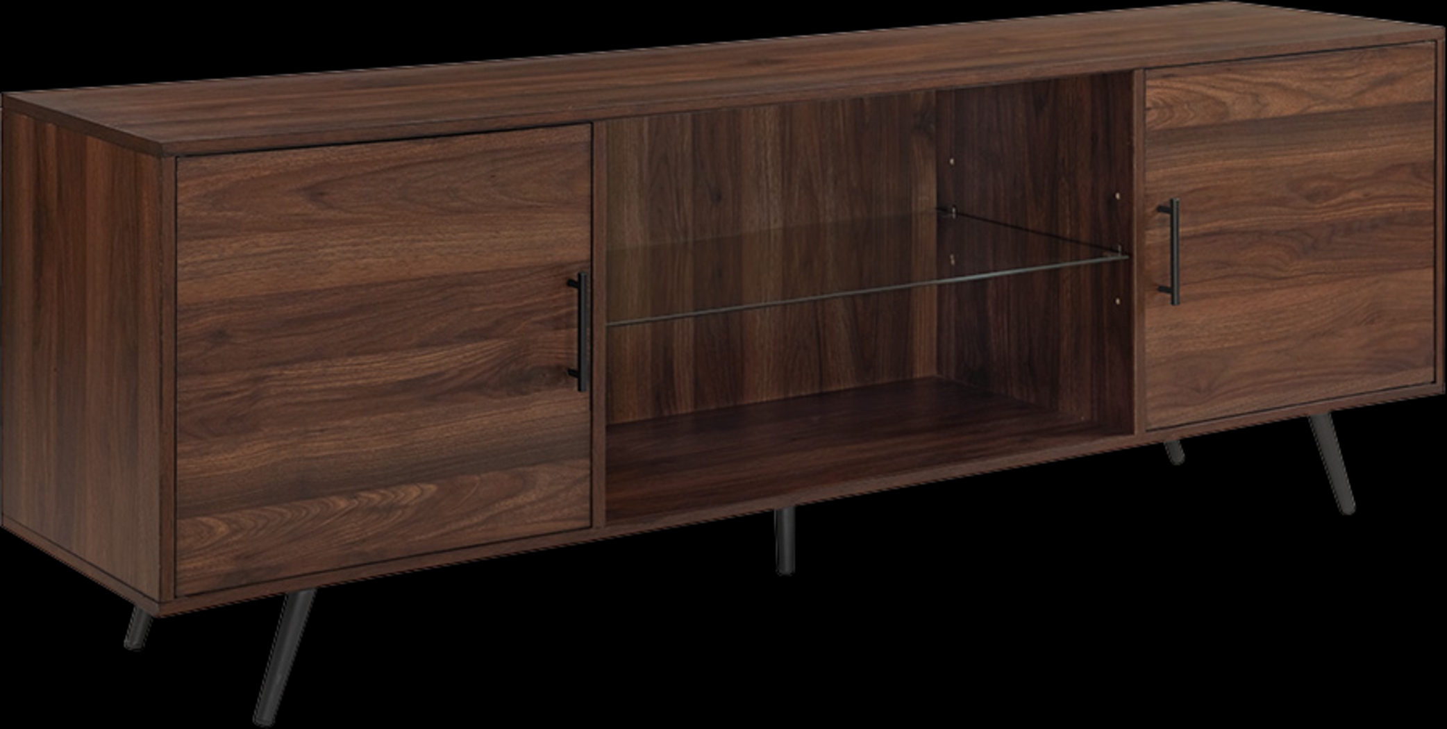 Verlie Walnut 70 in. Console - Thumbnail - Image 1