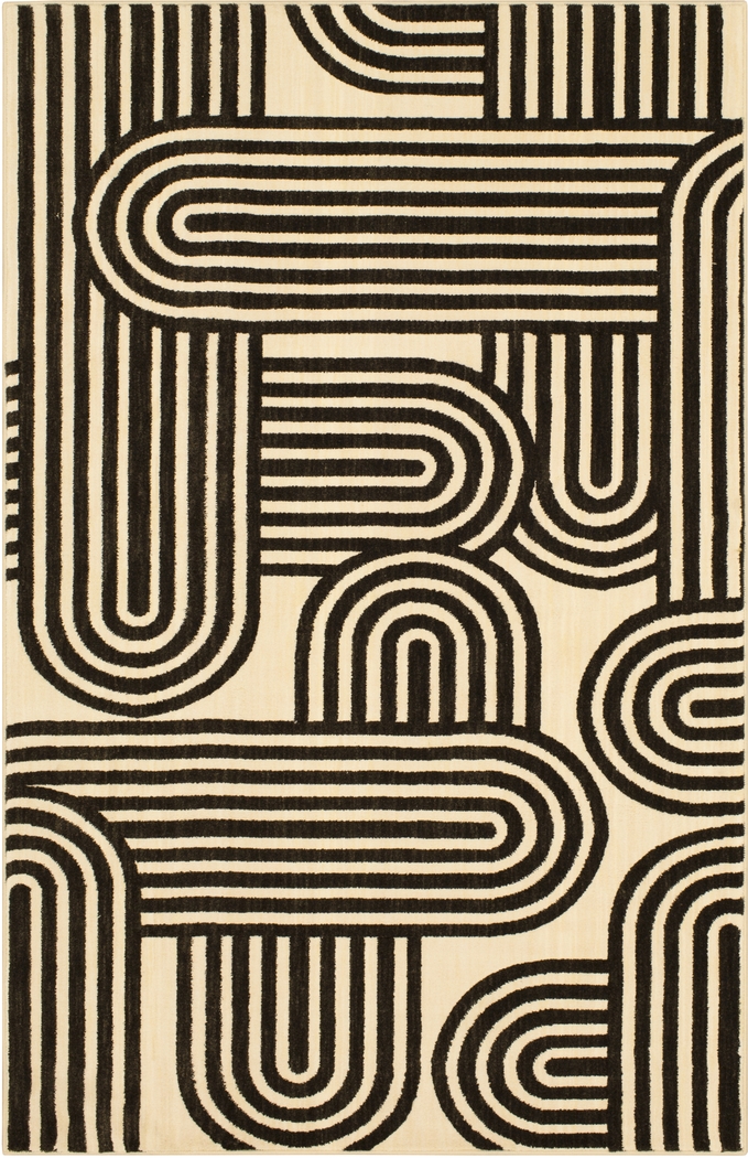 Verlow Charcoal 5'3 x 7'10 Rug - Thumbnail - Image 1