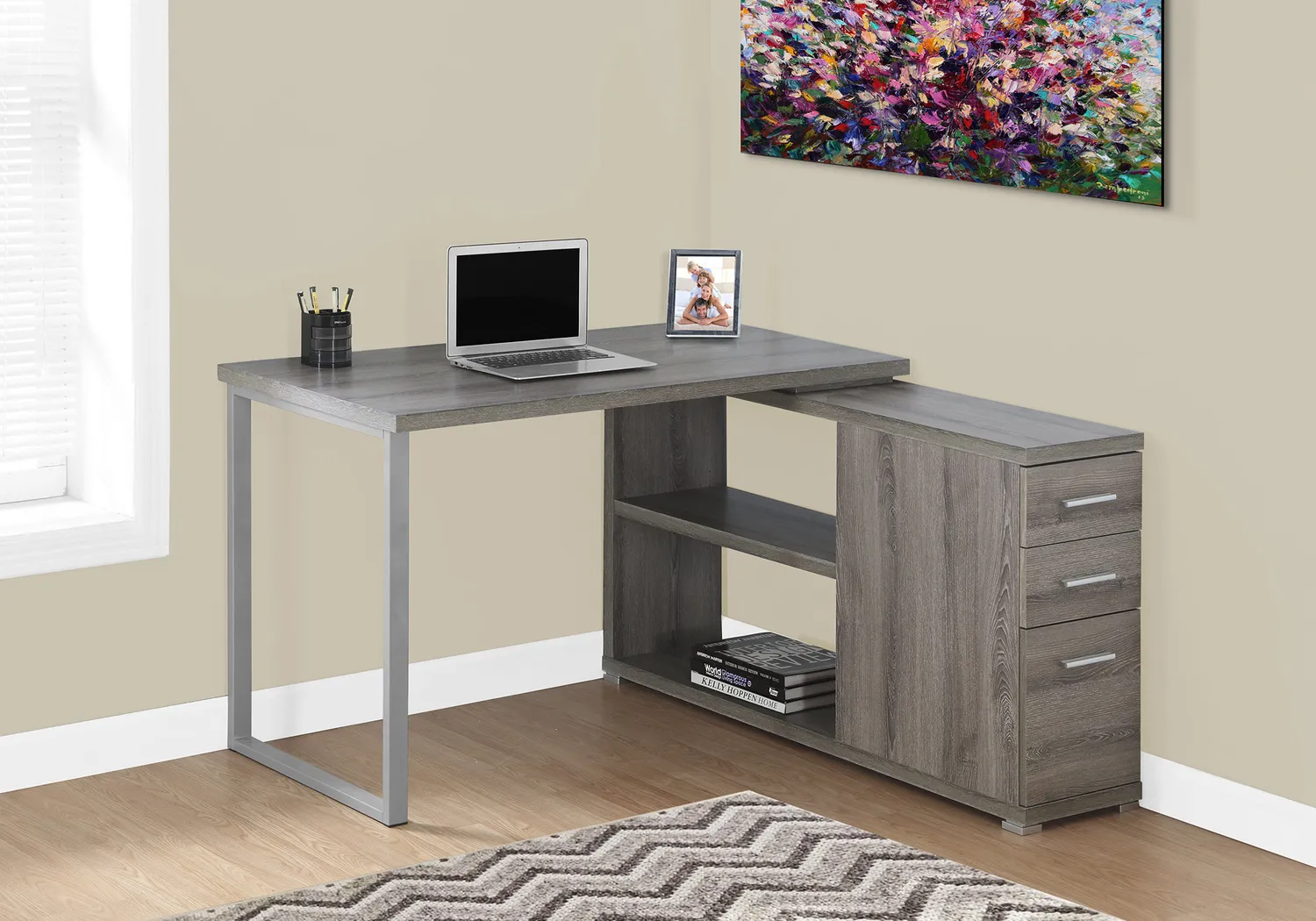 Vermilion Brown Desk - Thumbnail - Image 2