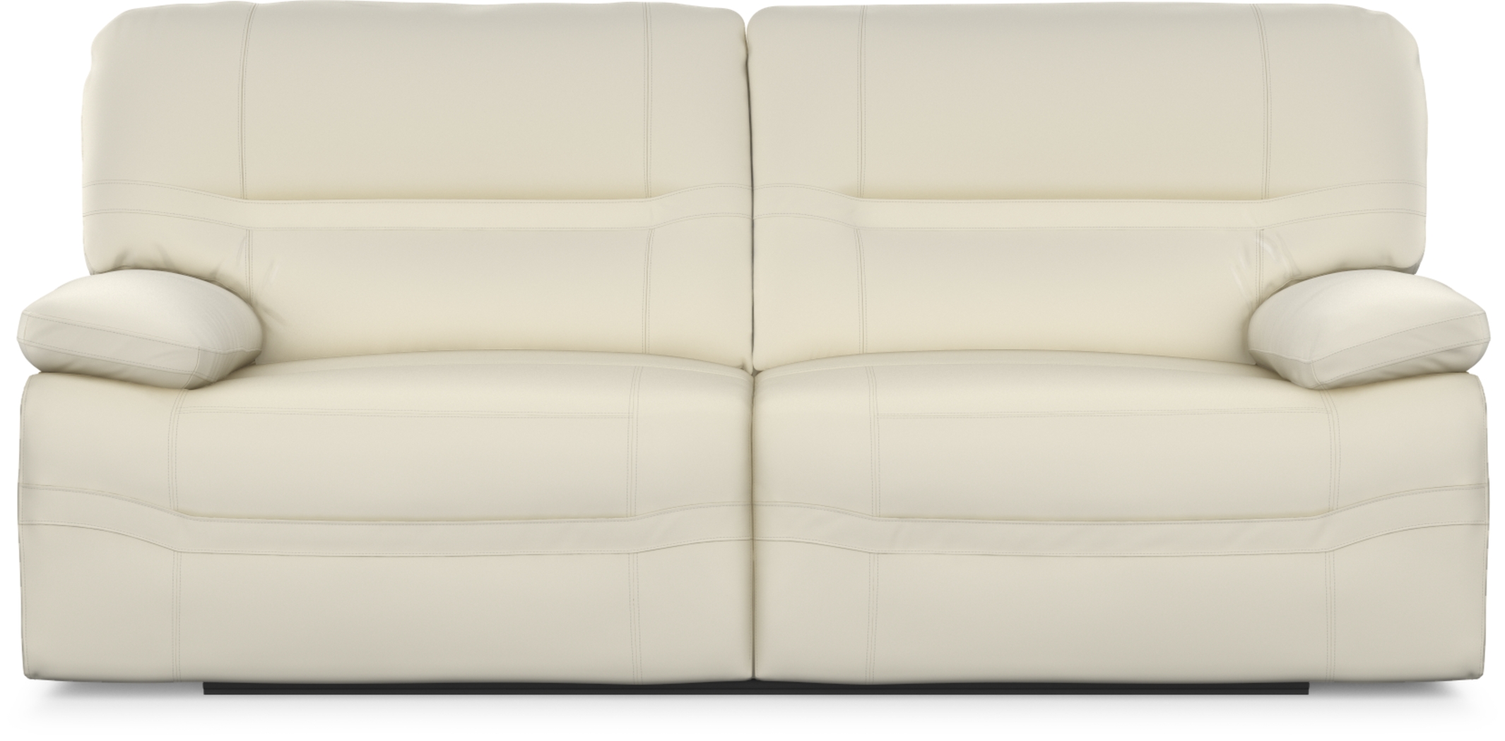Vernazza Beige Leather Power Reclining Sofa - Thumbnail - Image 1