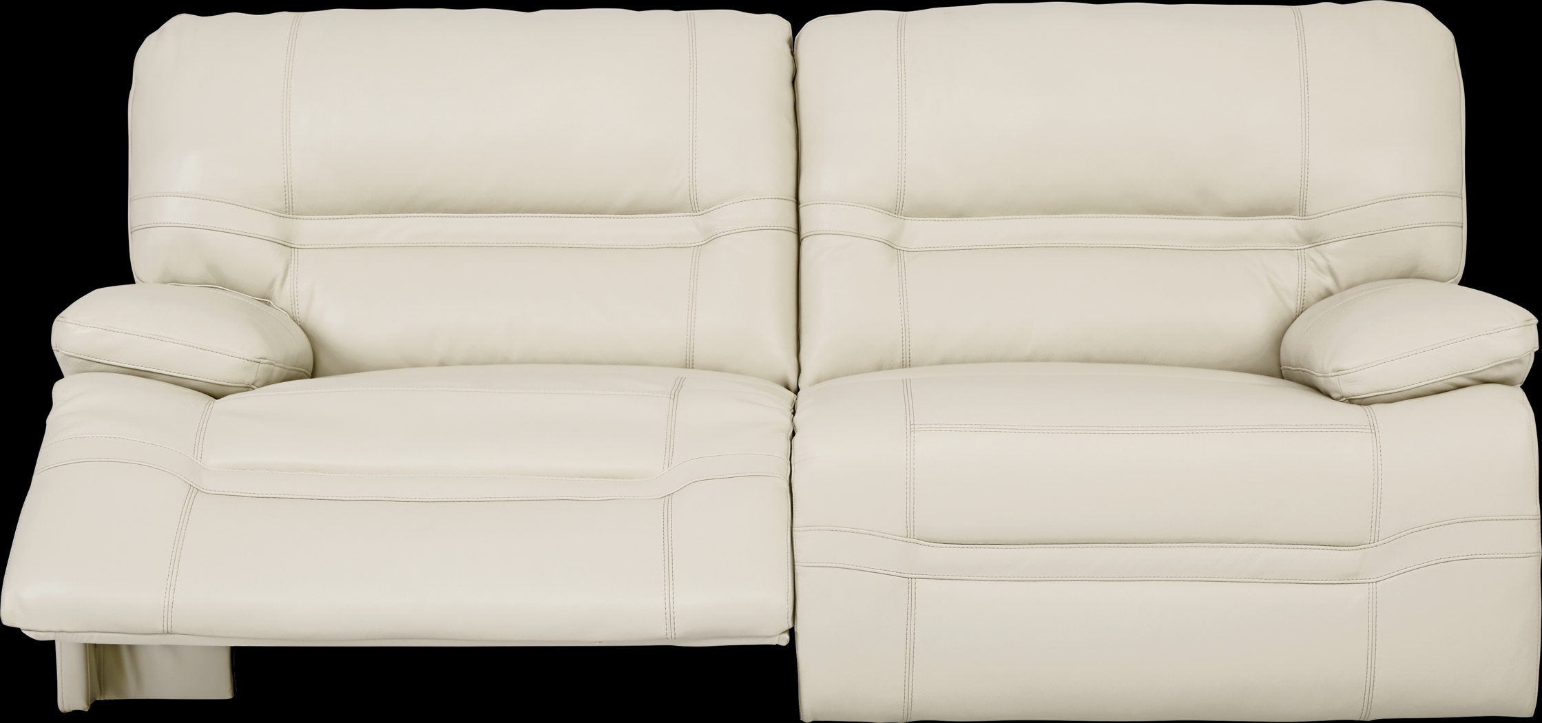 Vernazza Lane Beige Leather 5 Pc Living Room with Reclining Sofa - Thumbnail - Image 5