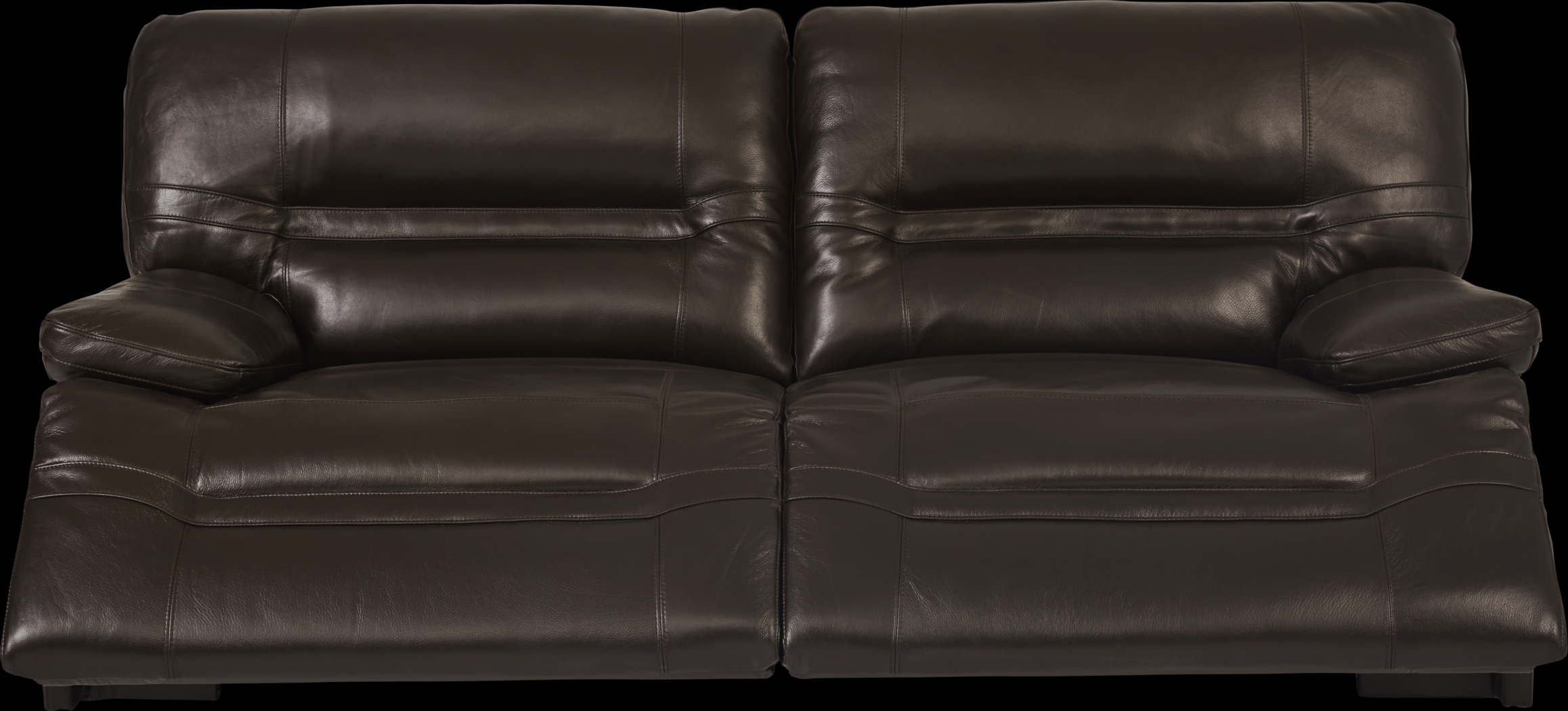 Vernazza Lane Chocolate Leather Reclining Sofa - Thumbnail - Image 3