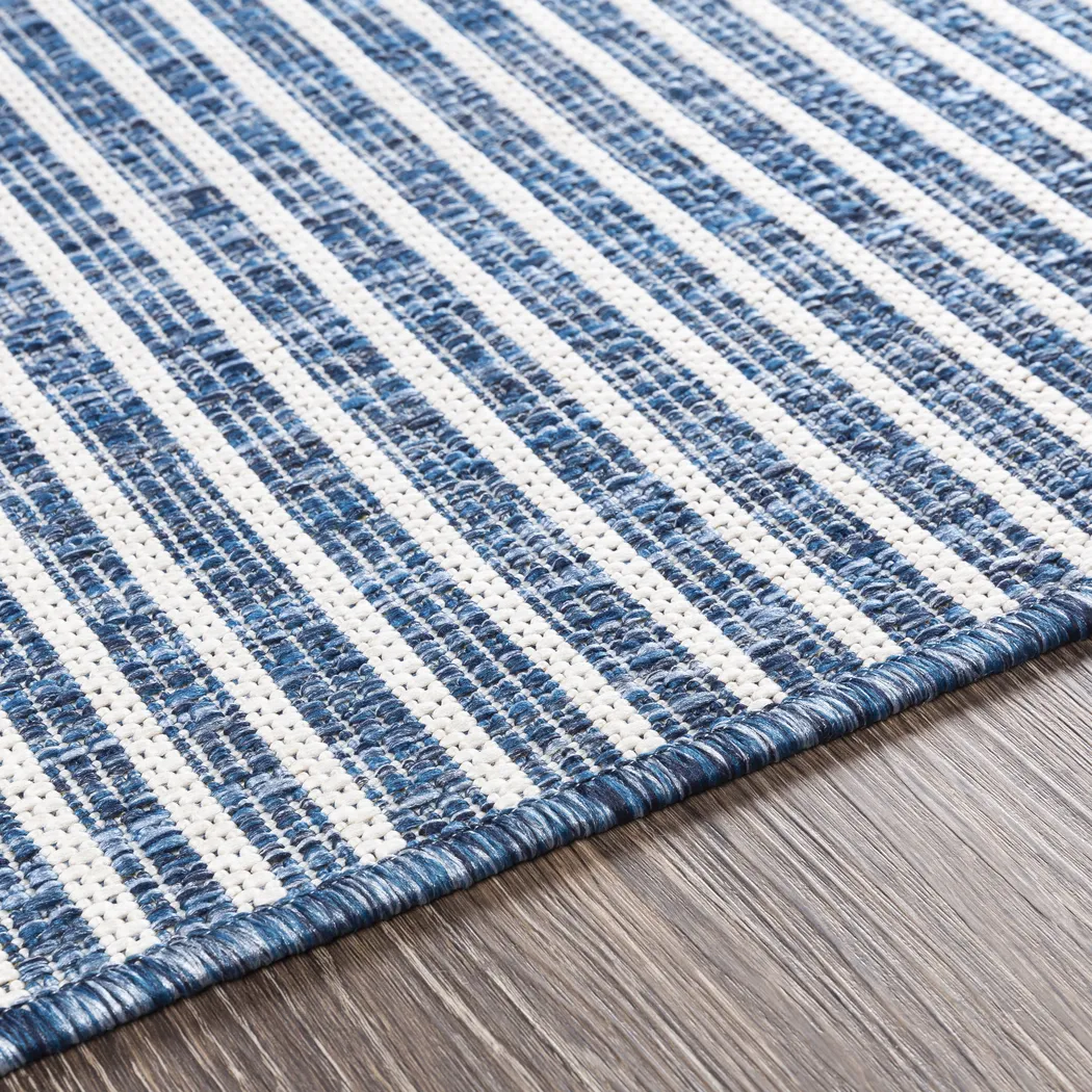 Verniere Blue 5'3 x 7'7 Indoor/Outdoor Rug - Thumbnail - Image 4