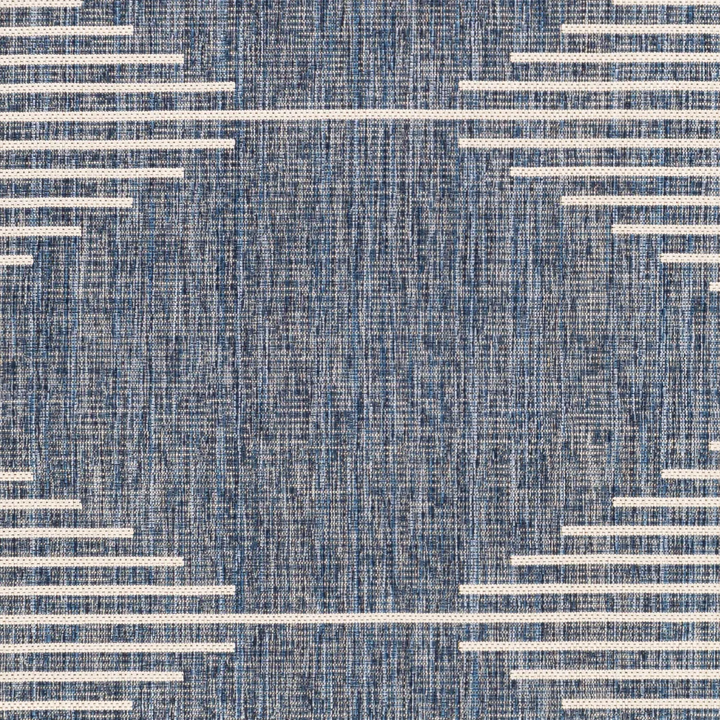 Verniere Blue 5'3 x 7'7 Indoor/Outdoor Rug - Thumbnail - Image 7