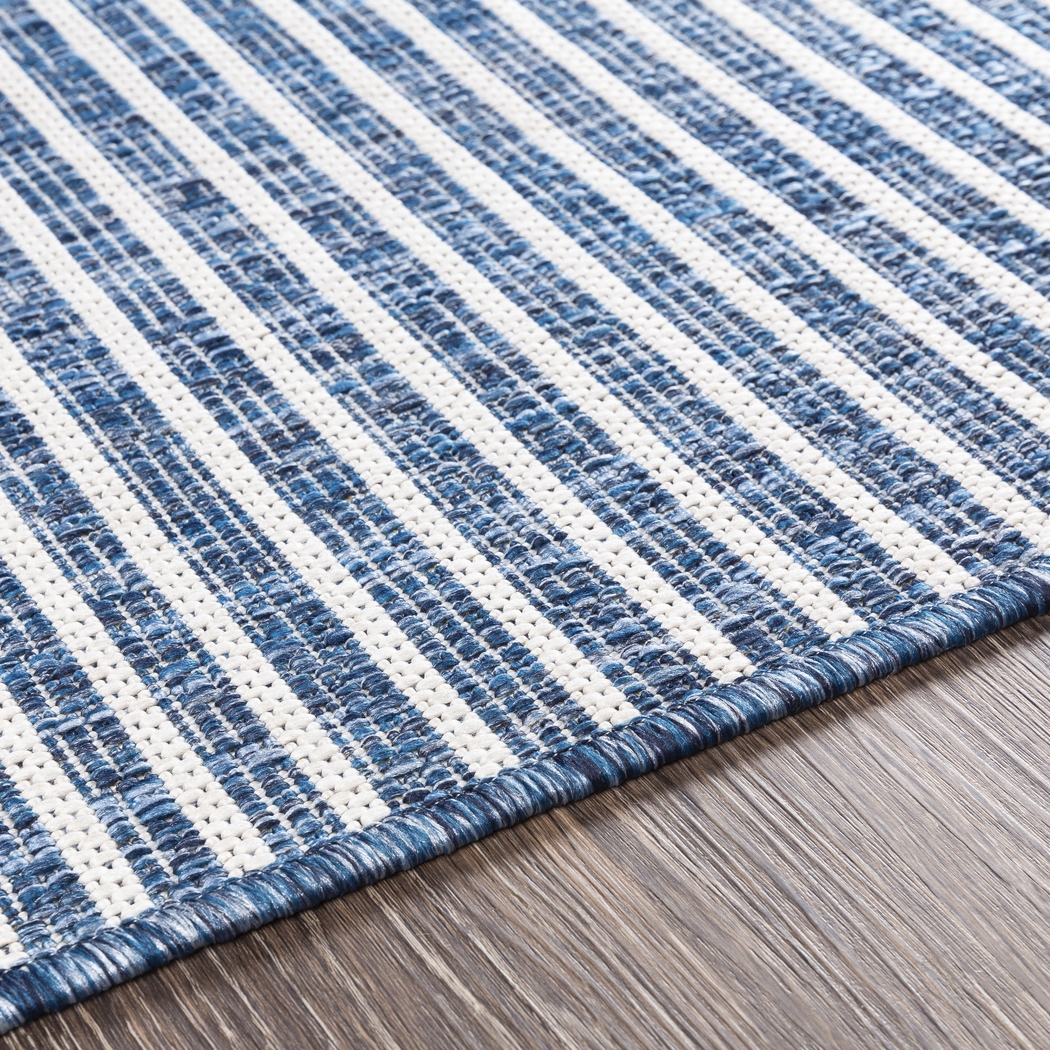 Verniere Blue 7'10 x 10'2 Indoor/Outdoor Rug - Thumbnail - Image 4