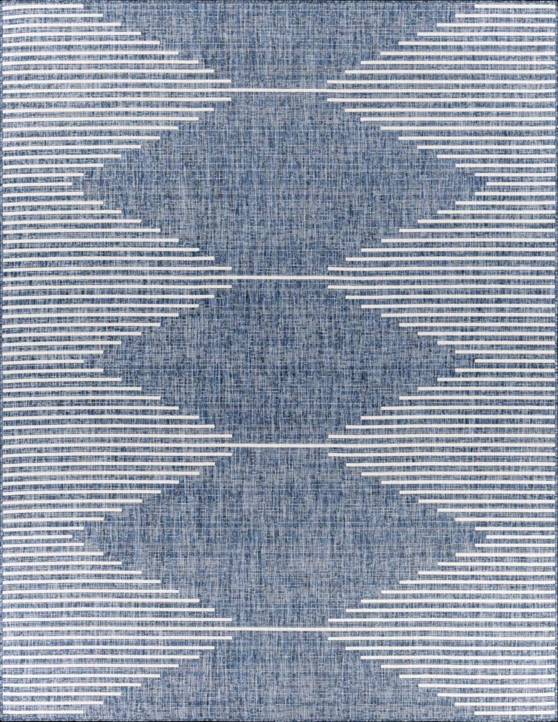Verniere Blue 7'10 x 10'2 Indoor/Outdoor Rug - Thumbnail - Image 1