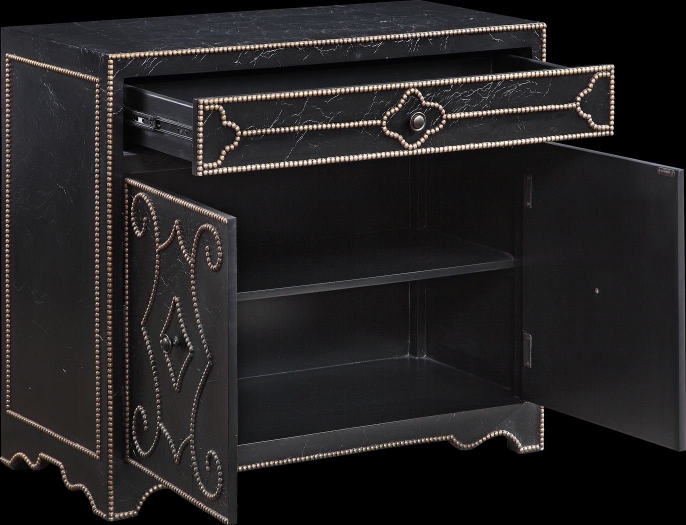 Vernwood Black Accent Cabinet - Thumbnail - Image 3