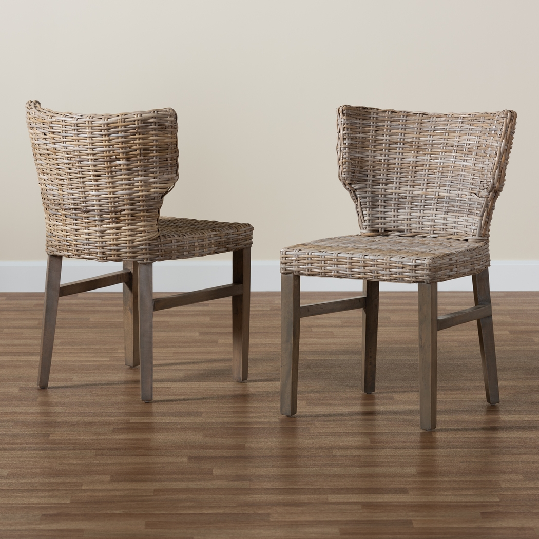Veronas Brown Side Chair Set of 2 - Thumbnail - Image 2