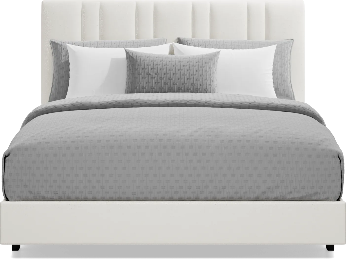 Veronica Champagne 3 Pc Queen Upholstered Bed - Thumbnail - Image 2