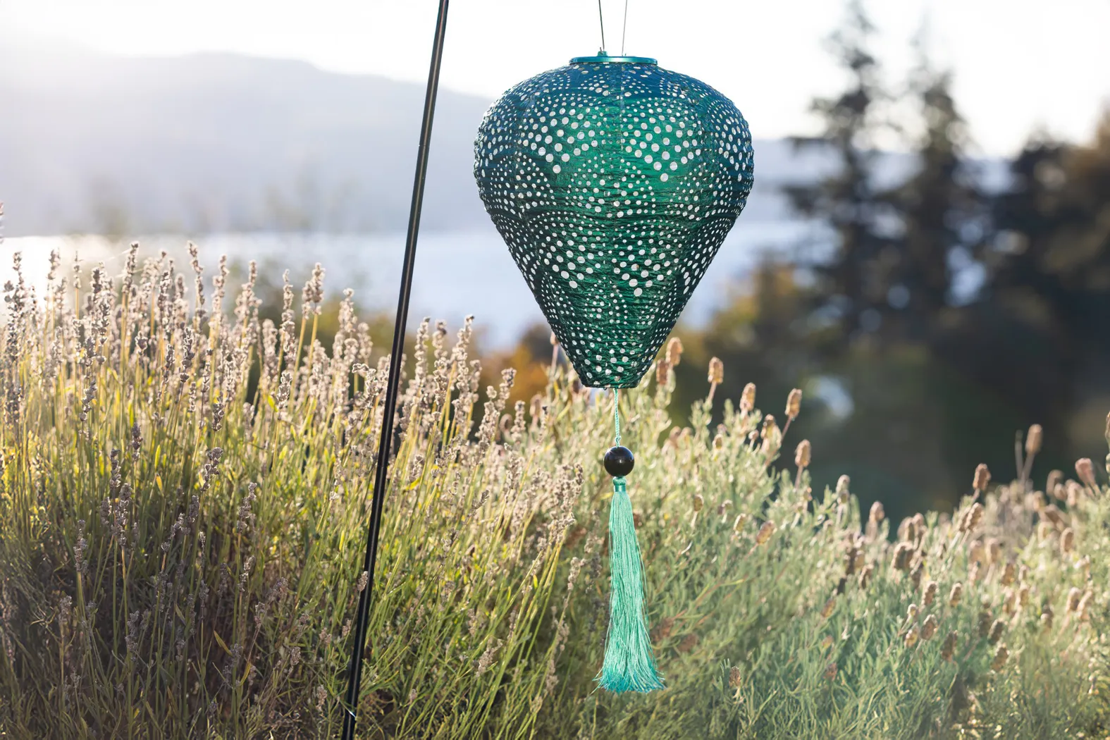 Vesper Green Outdoor Solar Lantern - Thumbnail - Image 3
