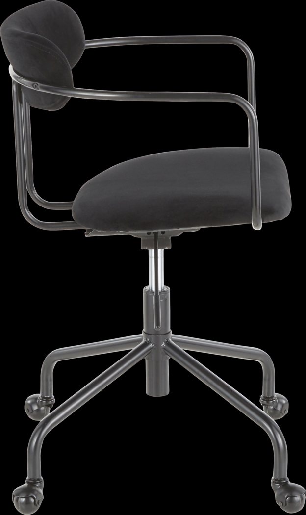 Vessier Black Desk Chair - Thumbnail - Image 2