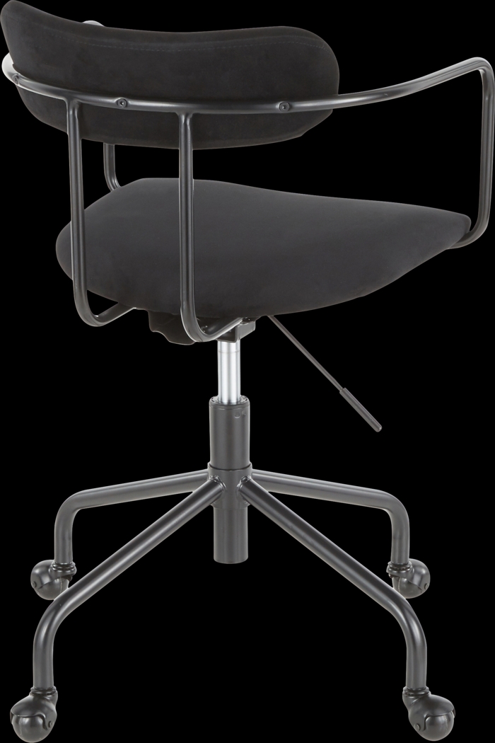 Vessier Black Desk Chair - Thumbnail - Image 3