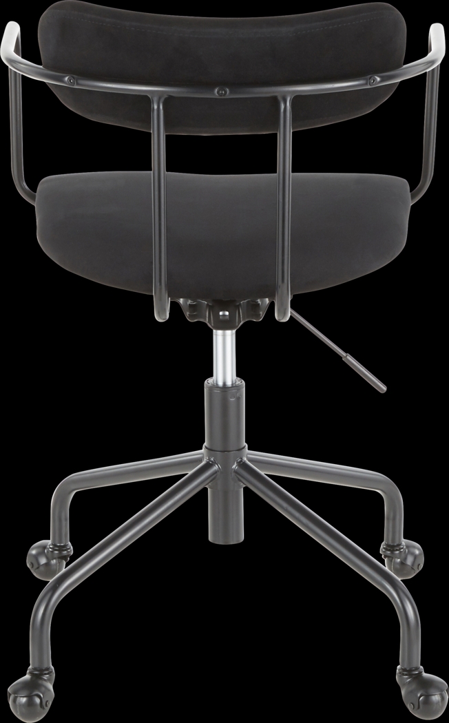 Vessier Black Desk Chair - Thumbnail - Image 4