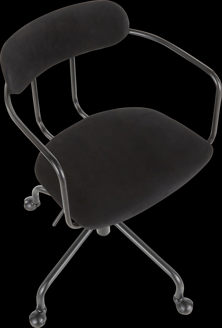Vessier Black Desk Chair - Thumbnail - Image 6