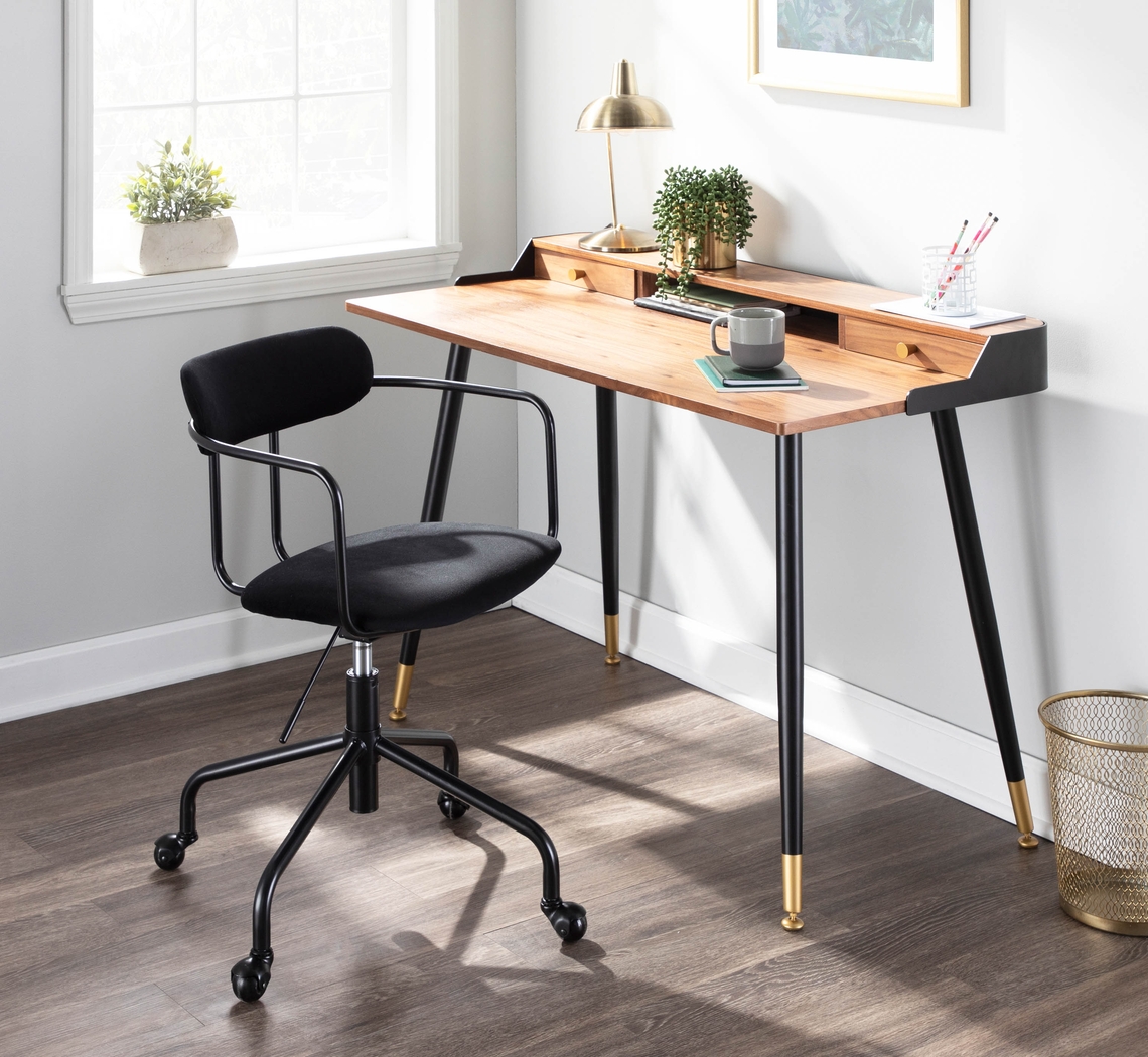 Vessier Black Desk Chair - Thumbnail - Image 8