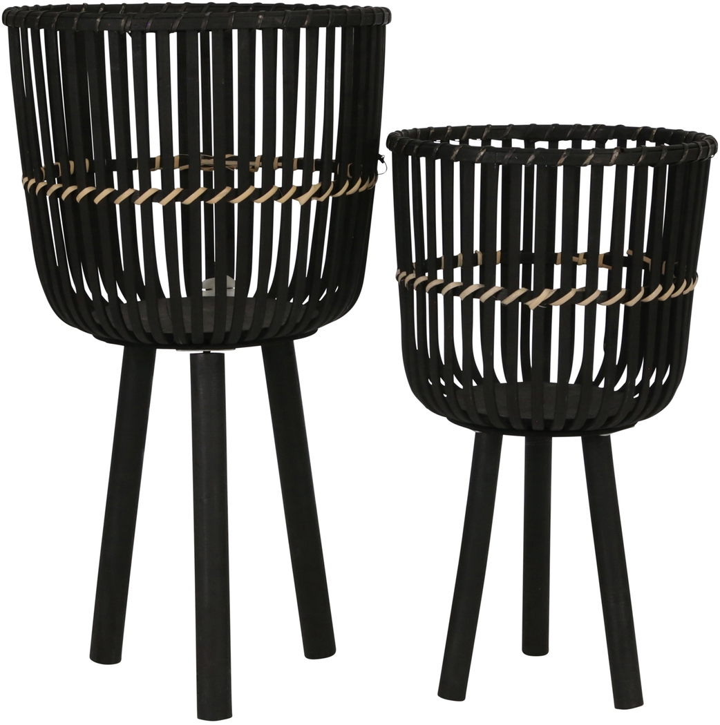 Vesstry Black Planter, Set of 2 - Thumbnail - Image 4