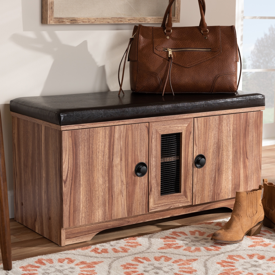 Vestavio Brown Accent Bench - Thumbnail - Image 2