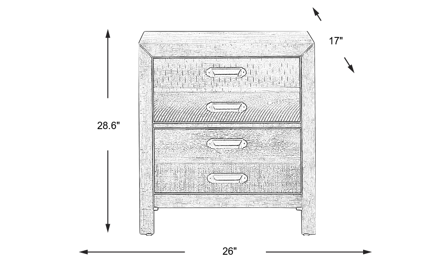 Dimension Image. Please refer to the Dimension Tab on this page for dimension details.