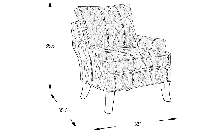 Dimension Image. Please refer to the Dimension Tab on this page for dimension details.