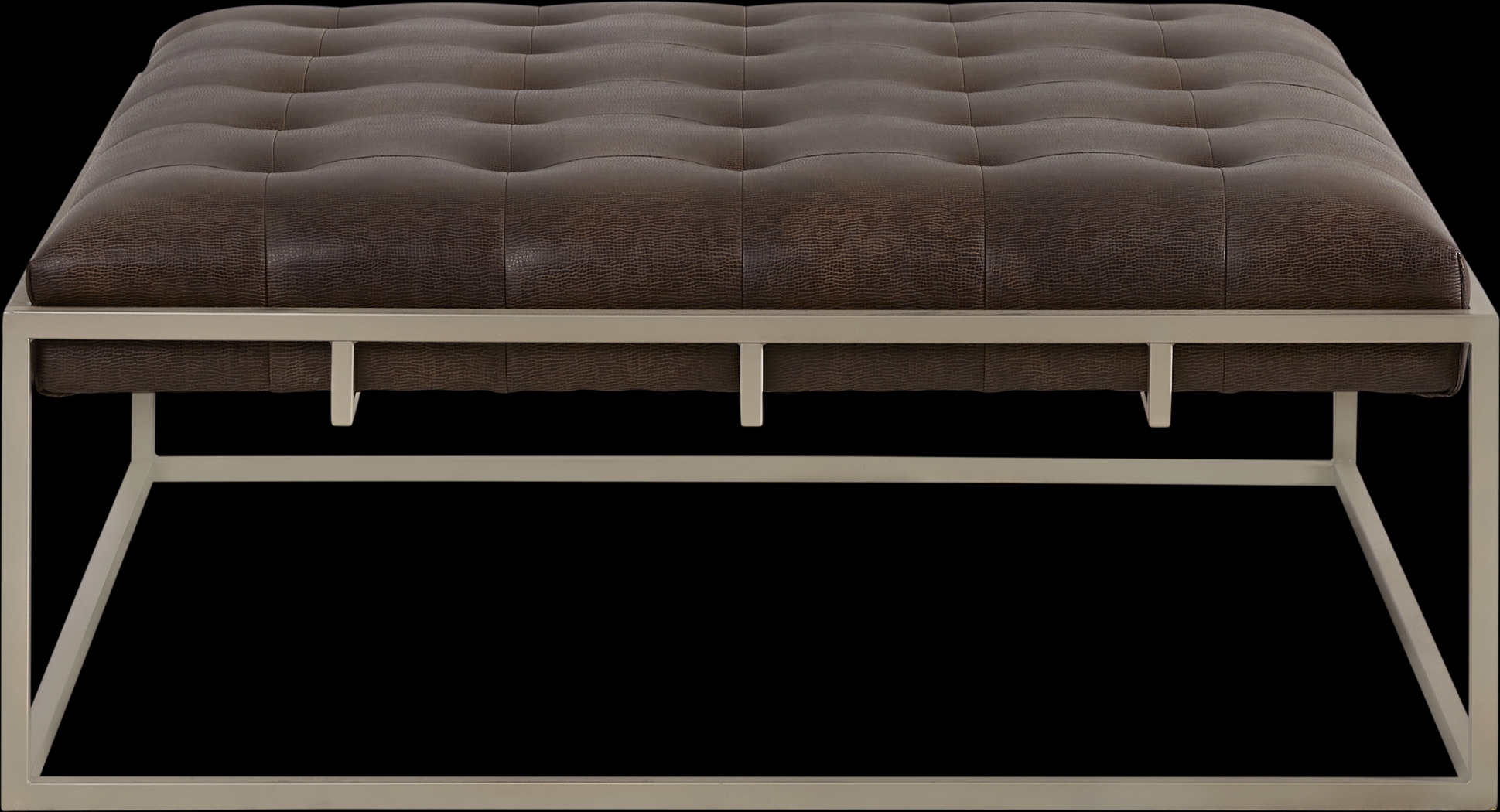 Vezelay Brown Upholstered Cocktail Table - Thumbnail - Image 2