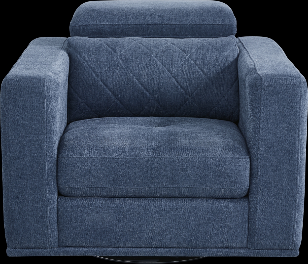 Via Sorrento Blue Swivel Chair - Thumbnail - Image 2