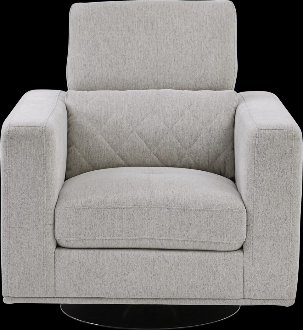 Via Sorrento Dove Swivel Chair - Thumbnail - Image 3