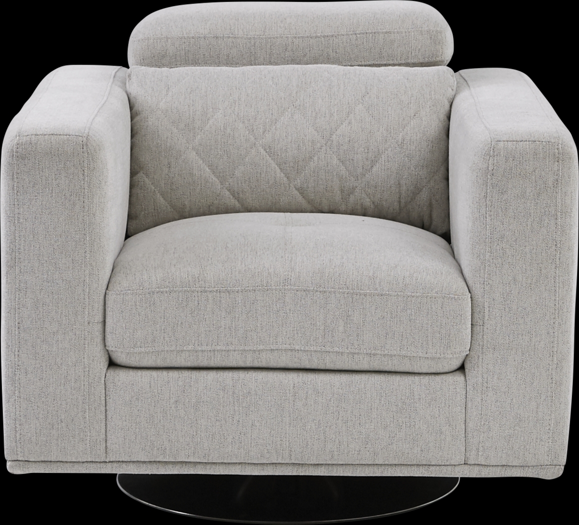 Via Sorrento Dove Swivel Chair - Thumbnail - Image 4