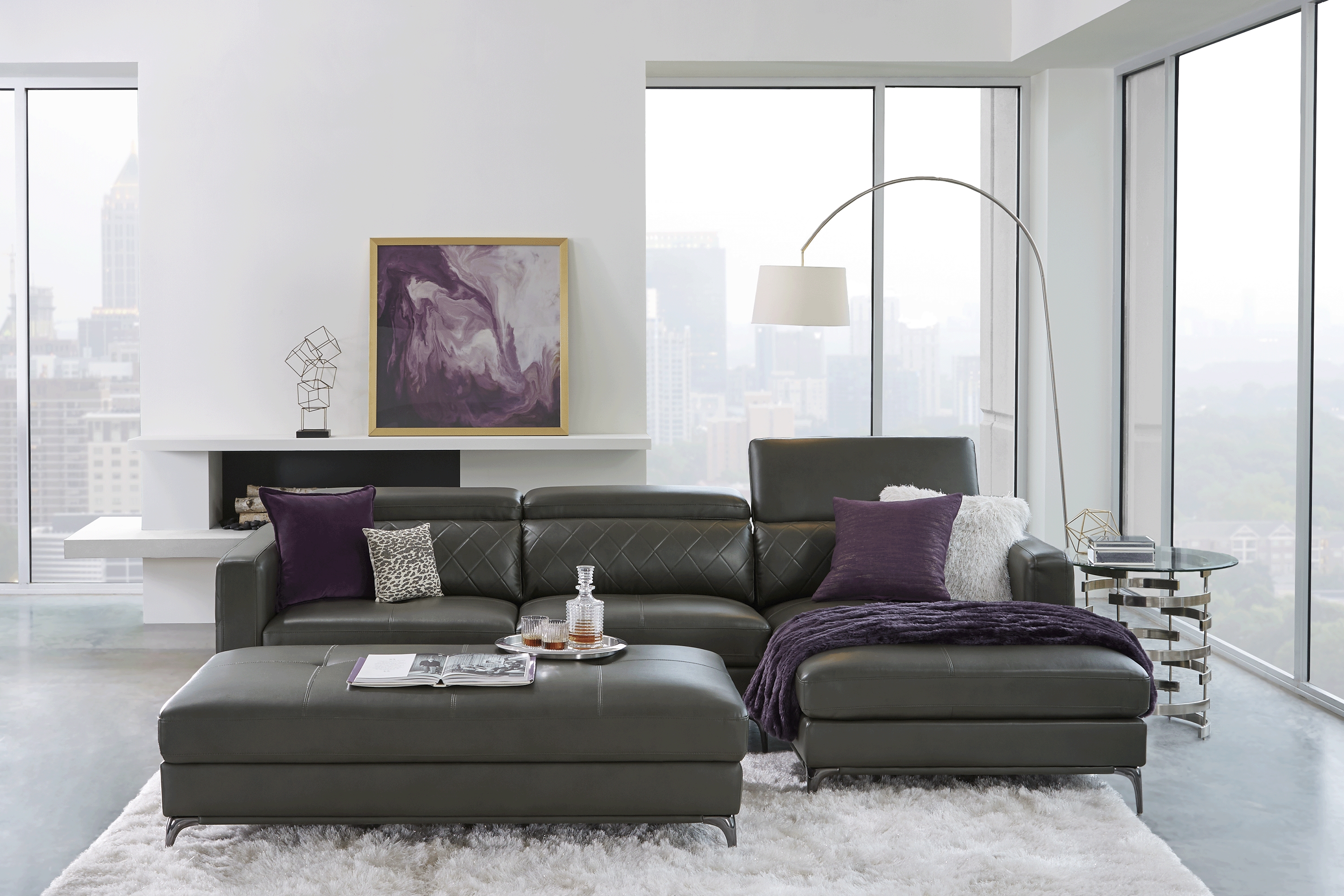 Via Sorrento Granite 2 Pc Sectional - Thumbnail - Image 2