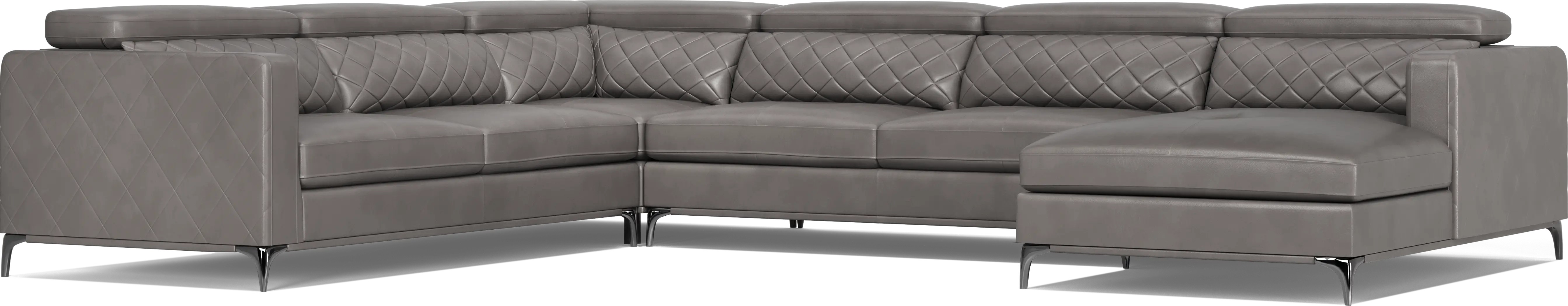 Via Sorrento Granite 5 Pc Sectional Living Room - Thumbnail - Image 2
