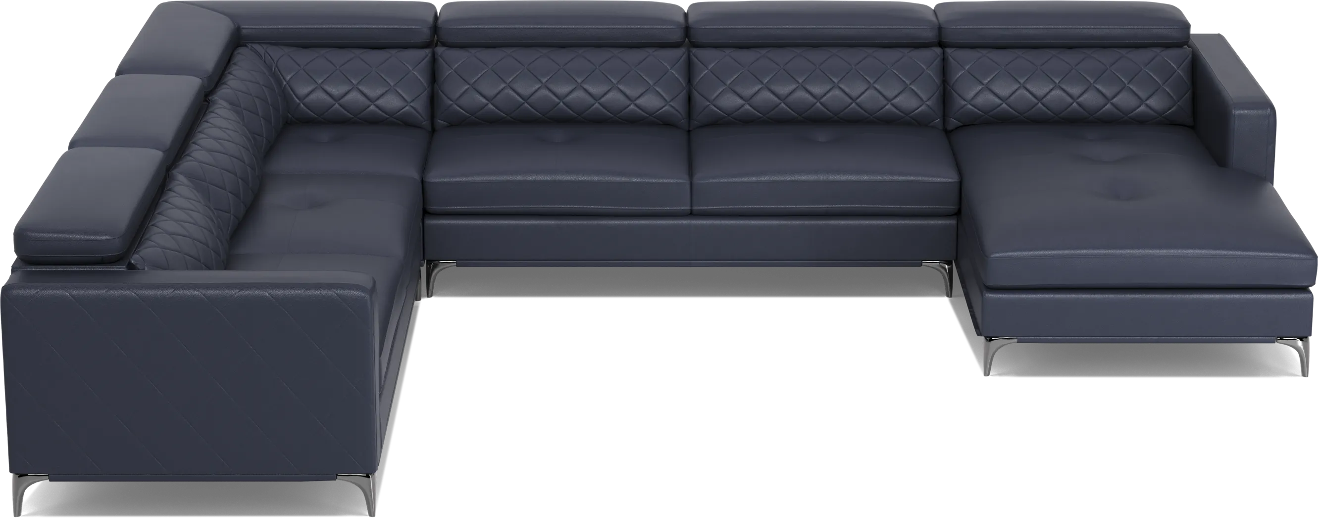 Via Sorrento Navy 7 Pc Sectional Living Room - Thumbnail - Image 5