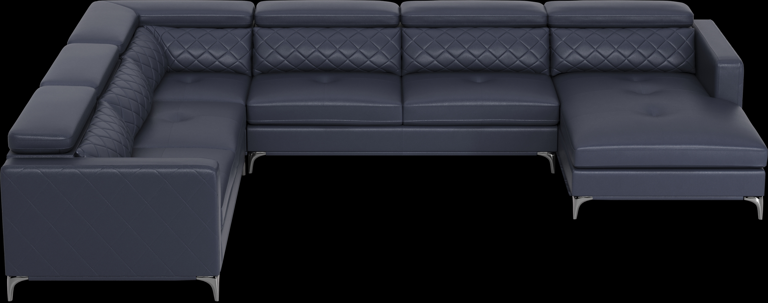 Via Sorrento Navy 4 Pc Sectional - Thumbnail - Image 4