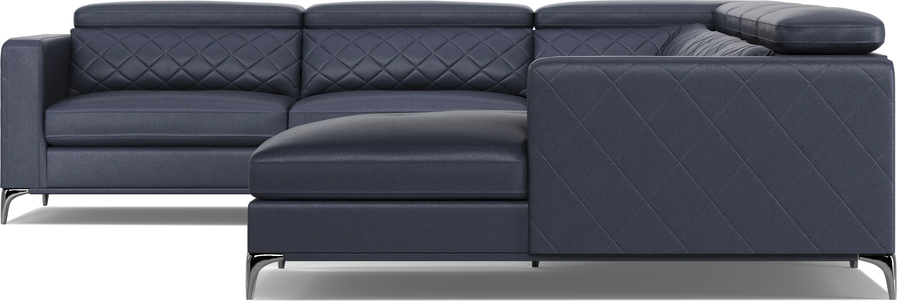 Via Sorrento Navy 7 Pc Sectional Living Room - Thumbnail - Image 6