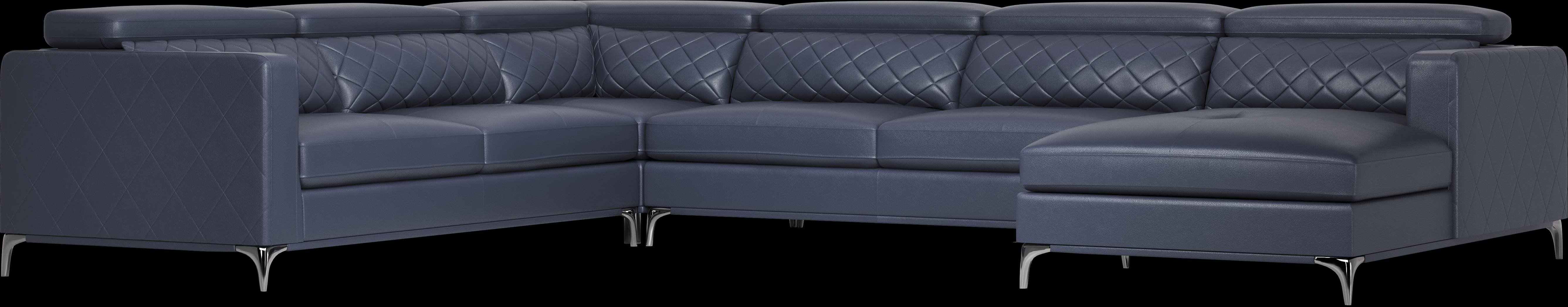 Via Sorrento Navy 4 Pc Sectional - Thumbnail - Image 1