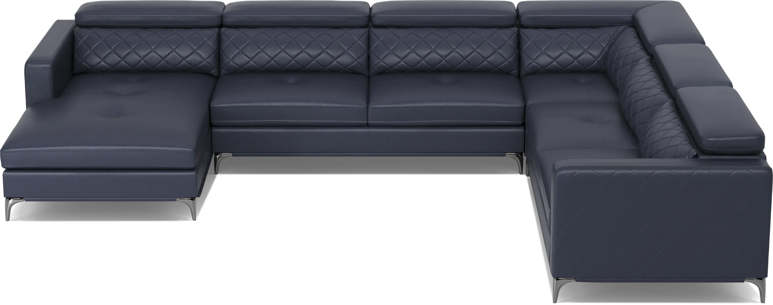 Via Sorrento Navy 4 Pc Sectional - Image 5