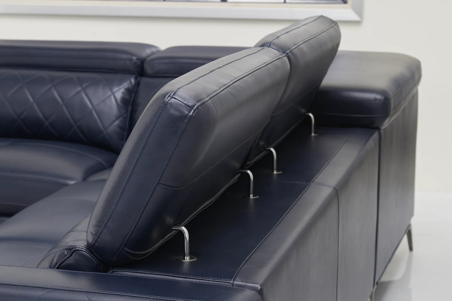 Via Sorrento Navy 4 Pc Sectional - Image 7